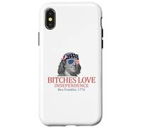 Ben Franklin 1776 Les chiennes Aiment l'indépendance Coque pour iPhone X/XS