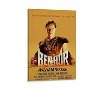 Ben-Hur Affiche d'art classique de film vintage Décoration murale Charlton Heston Œuvre d'art cinématographique Histoire Décoration de la maison Cadeau souvenir de film emblématique 30,5 x 45,7 cm