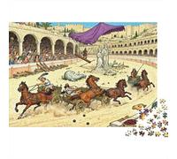Ben-Hur Chariot Race Circus Puzzle en Bois Imperméable DIY Puzzles De 1000 Pièces pour Adultes Cadeaux Coloré Jeux De Stimulants