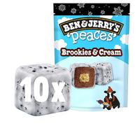 BEN & JERRY'S Bouchées glacées Brookie & Cream 150g