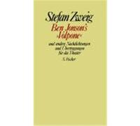 Ben Jonson's "Volpone" Und Andere Nachdichtungen Und Ubertragungen Fur Das Theater Ben Jonson, Stefan Zweig (Auteur)