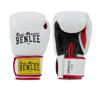 Ben Lee Rocky Marciano Draco Gant de Boxe en Cuir Adulte-Mixte, Blanc/Noir/Rouge, 454 g