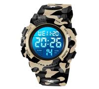 BEN NEVIS Montre Enfant Garçon Adolescent Digitale Outdoor Sport Multifonction Étanche LED Lumière Alarme Calendrier Date avec Bande de Silicone