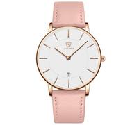 BEN NEVIS Montre pour femme, minimaliste et tendance, simple, montre analogique avec date avec bracelet en cuir, cadeau de bijoux pour anniversaire de mariage, anniversaire, fabriquée en Chine,