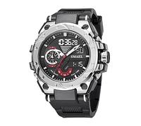 BEN NEVIS Montre Sport Homme Digitale Etanche 5 Bar avec Chronographe Alarme LED Eclairage Date-Montres avec Bracelet en Silicone-Gris Noir