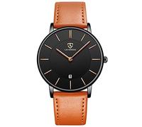 BEN NEVIS Montres pour Hommes Ultra Mince Simple Mode Décontractée Analogique Quartz Affichage de la Date Montre-Bracelet Étanche pour Hommes