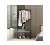 Ben Porte-manteau à chaussures 3 en 1 Design Hall Arbre Meuble pour entrée Armoire de rangement Organisateur autonome Porte-manteau avec tringle à vêtements Aspect élégant