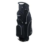 Ben Sayers DLX - Sac de Chariot de Golf de Luxe pour Homme | Léger avec bandoulière de Transport | Séparateurs de Club Pleine Longueur à 14 Voies et Poches résistantes à l'eau (Noir/Blanc)