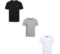 Ben Sherman 3 Pack Mens T Shirt Otto Noir/Blanc Moyen Male
