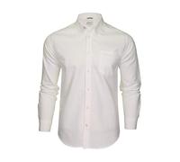 Ben Sherman - Chemise décontractée - Col boutonné - Manches Longues - Homme (Blanc (Embroidered Pocket Logo)) XL