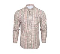 Ben Sherman Chemise Oxford à col boutonné pour hommes avec manches longues