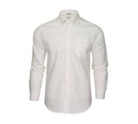 Ben Sherman - Chemise décontractée - Col boutonné - Manches Longues - Homme (Blanc (Embroidered Pocket Logo)) XL