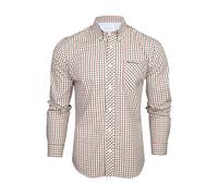 Ben Sherman Chemise Oxford à col boutonné pour hommes avec manches longues