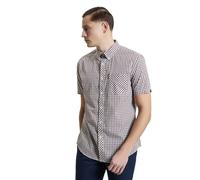 Ben Sherman Chemise Signature à Carreaux pour Homme, Manches Courtes, col boutonné