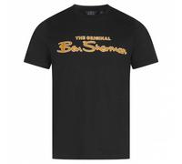 BEN SHERMAN Flocked Logo Hommes T-shirt 0076268N-NOIR S