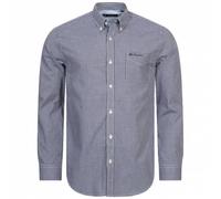 BEN SHERMAN Gingham Hommes Chemise à manches longues 0077859-MARINE S