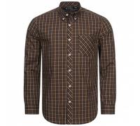 BEN SHERMAN House Check Hommes Chemise à manches longues 0077861-MARINE L