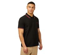 Ben Sherman Polo piqué Signature pour homme, Noir , M