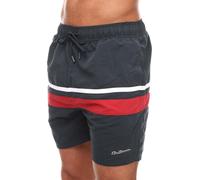 Ben Sherman - Short de bain "Vilanculas" pour homme GT432 (S) (Bleu marine/Rouge/Blanc)