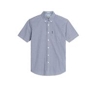 Ben Sherman Signature Gingham Check Shirt pour Hommes en Bleu Foncé, 2XL-5XL