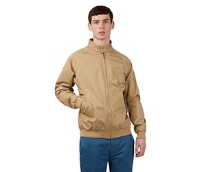 Ben Sherman - 'Signature Harrington' - Jacke - Bomber Jacket - Col cheminée - Homme (Sand) XL