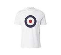 Ben Sherman T-Shirt 'Signature Target' bleu marine / rouge cerise / blanc / blanc cassé, Taille S