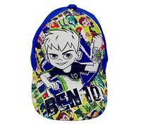 Ben10 Casquette garçons avec Ben et extraterrestres/extraterrestres de Style Bande dessinée, kappy, Casquette de Baseball, Casquette, cappy avec Velcro pour Enfants (52, Rouge) (54, Bleu)