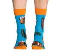 BENAMI | Chaussettes amusantes à motif On va boire une bière | Chaussettes hautes en coton pour femmes et hommes