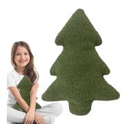 Coussin De Noël en Peluche, Doux Arbre De Noël Coussin d'oreiller, Peluche en Forme De Sapin De Noël, Coussin De Fête De Vacances pour Canapé, Salon, Chambre À Coucher