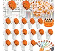 Benaton 200 Pièces K2 Connecteur de Câble Téléphonique Double Lame Résistant à l'Humidité Remplis de Gel Étanches, Connecteurs Épissure UY2 pour 0,4mm à 0,9mm Câble de Données Câble Téléphone