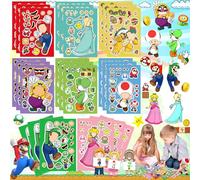 Benaton 24 Pièces Dessin Animé Faire Un Visage Sticker, DIY Autocollants De Puzzle Enfants, Créez Des Autocollants Avec Différentes Expressions, Anime Enfants Face Puzzle Stickers(8 De Motifs)