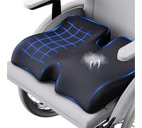 Benazcap Coussin Coccyx, Chaise Bureau Orthopédique Soulagement de la Pression, Sciatique, Hanche, Ergonomique Assise à Mémoire de Forme pour Fauteuil Roulant