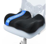 Benazcap Coussin Coccyx, Ergonomique Assise en Mousse à Mémoire pour Soulager la Pression et Le Inconfort des Hanches, du Coccyx et de la Sciatique, pour Chaise de Bureau, Fauteuil Roulant et Voiture
