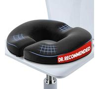 Benazcap Coussin Donut pour Chaise de Bureau, Siège de Voiture, Fauteuil Roulant, Coussin de Siège en Mousse à Mémoire de Forme par des Innovations Ergonomiques pour Sciatique, Grossesse, Post-Partum