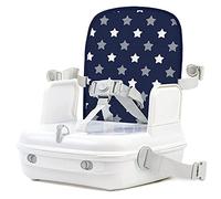 Réhausseur bébé pour table a manger - - Portable et lavable - Facile a plier - Harnais de sécurité réglable - Marin