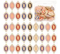 BENBO Lot de 36 breloques Vierge Marie en alliage émaillé avec incrustation de strass et médaille miraculeuse Notre Dame avec boîte