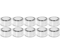 BenBow 8 canettes avec Couvercle à Pression - Récipient Rond hermétique et Opaque Vide pour Le Stockage 0,25 Litre