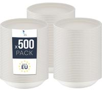 BenBow Barquette jetable en bagasse 500 x 400 ml, Biologique, Traiteur