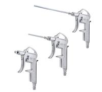 BenBow DG10 Pistolet à air comprimé avec 3 buses et raccord rapide 3 x - Pistolet de soufflage haute pression robuste pour un nettoyage efficace, accessoires à air comprimé pour applications
