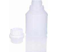 BenBow - Flacon en plastique HDPE 10x 250 ml avec bouchon à vis et échelle pour un stockage sécurisé des liquides et des produits chimiques - pour maison le laboratoire et l'industrie des peintures