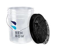 BENBOW Kit professionnel : seau de lavage avec couvercle et filtre à saleté - 20 litres Transparent - Durable et polyvalent, parfait pour le lavage de voiture