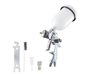 BenBow Pistolet à Peinture PK60 HVLP 1,4 mm buse + réservoir de Peinture de 600 ML - idéal pour la Peinture Automobile, Les projets DIY - Parfait pour Les Couches de Base et Les Vernis