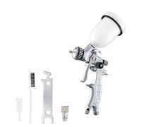BenBow Pistolet à Peinture PK60 HVLP Mini 1,0 mm buse + 100 ML réservoir de Peinture de - idéal pour la Peinture Automobile, Les projets DIY et Les bricoleurs - Pistolet pulvérisateur