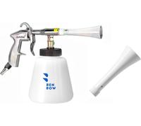 Benbow Pistolet de nettoyage à air comprimé Set 4-pièces Nettoyage de voiture 004 + Classic Trichter Trote, Réservoir 1L, Sécher et souffler, voitures, coussins