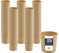 BenBow Récipient jetable en papier kraft sans couvercle 125 x 470 ml