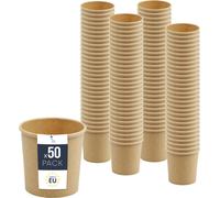 BenBow Récipient jetable en papier kraft sans couvercle 50 x 470 ml