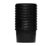 BenBow - Seau avec Couvercle 0,5 l - Noir - 100 x 0,5 l - Qualité Alimentaire, Stable, hermétique, Anti-Fuite, inodore - Récipient de Rangement en Plastique - Vide