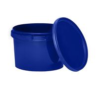 BenBow Seau de Rangement en Plastique - 0,5 l - Bleu - 0,5 l - Qualité Alimentaire, Robuste, hermétique - Anti-Fuite, inodore - Vide