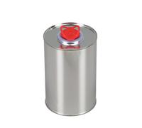 BenBow Seau en Fer-Blanc avec Bouchon 1,1L x10 Boîte en Fer-Blanc, Boîte métallique, Contenants vides pour Huiles, Peintures, Vernis, Liquides de Nettoyage, Additifs pour Carburant