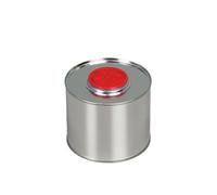 BenBow Seau en Fer-Blanc avec Bouchon et Entonnoir 0,5L x4 Boîte en Fer-Blanc, Boîte métallique, Contenants vides pour Huiles, Peintures, Vernis, Liquides de Nettoyage, Additifs pour Carburant